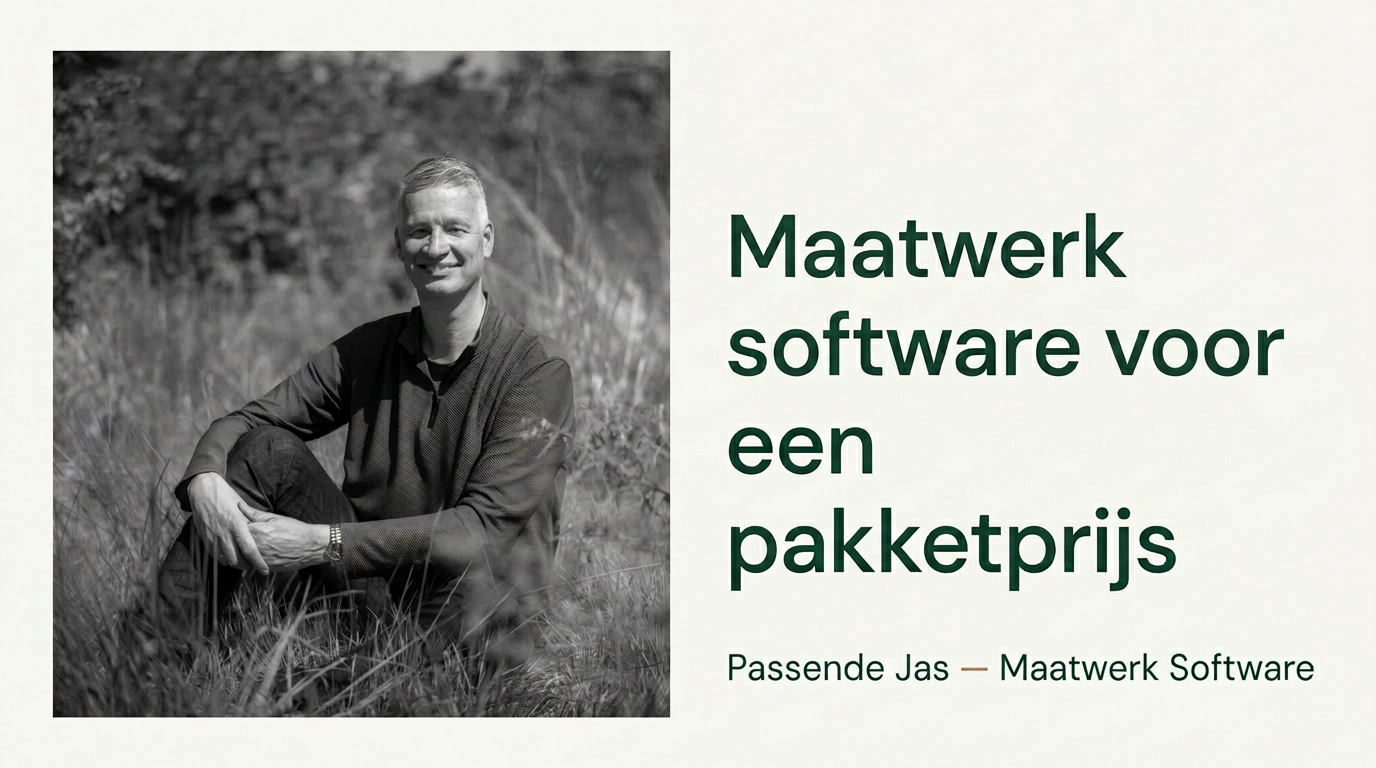 Jas Software Passende Jas — Maatwerk software voor het MKB